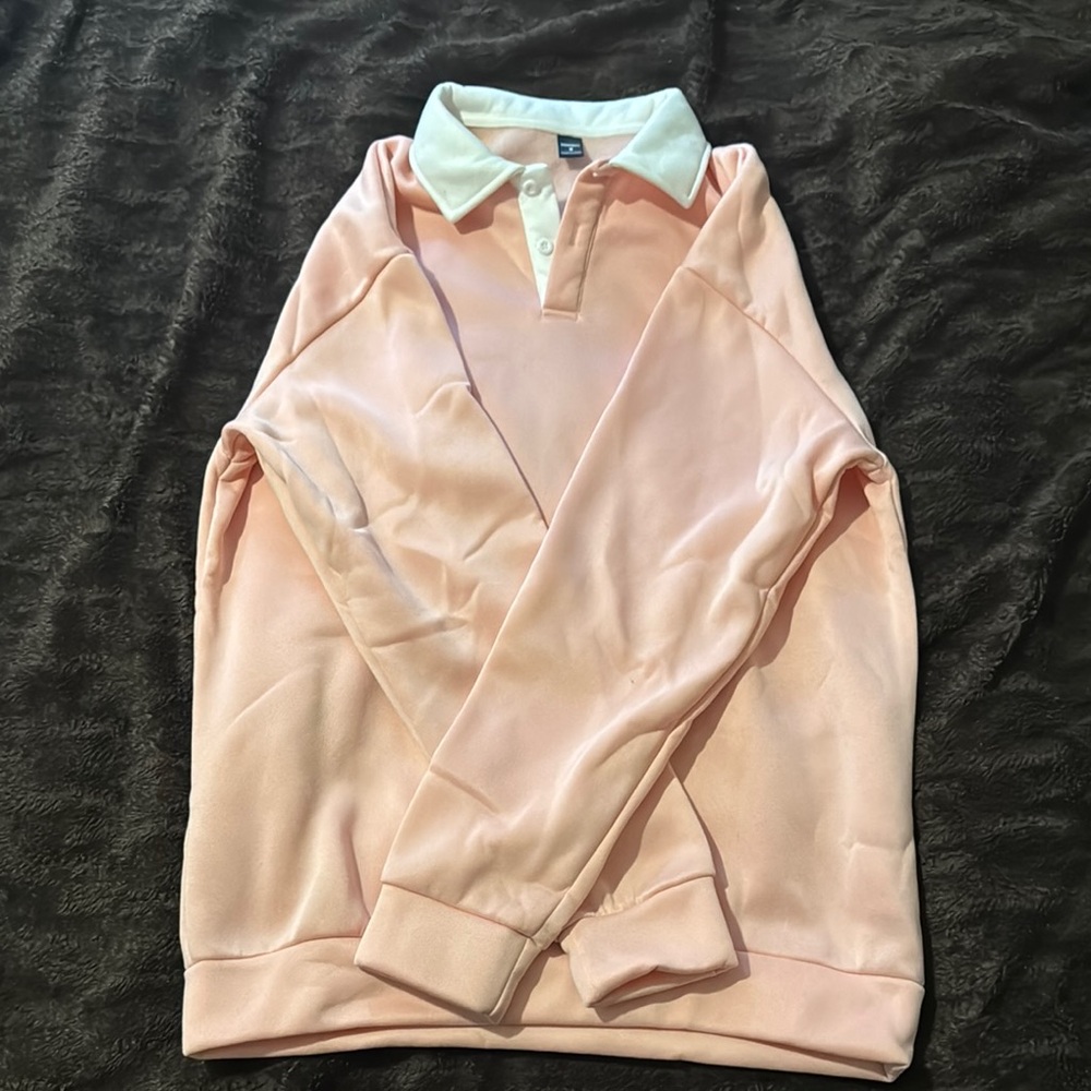 SHEIN Pink and White Men's Shirt